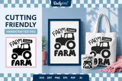 Farm Sweet Farm SVG Farmhouse Sign Rustic Cut File Product Image 1