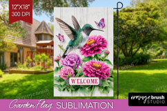 Farmhouse Garden Flag Sublimation - Country Welcome Sign PNG Product Image 1