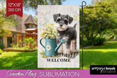 Farmhouse Garden Flag Sublimation - Country Welcome Sign PNG Product Image 1