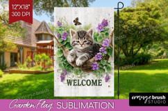 Farmhouse Garden Flag Sublimation - Country Welcome Sign PNG Product Image 1