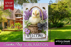 Farmhouse Garden Flag Sublimation - Country Welcome Sign PNG Product Image 1