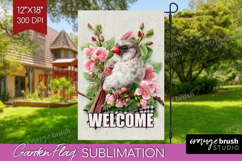 Farmhouse Garden Flag Sublimation - Country Welcome Sign PNG Product Image 1