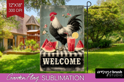 Farmhouse Garden Flag Sublimation - Country Welcome Sign PNG Product Image 1