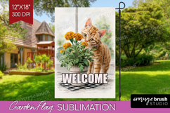 Farmhouse Garden Flag Sublimation - Country Welcome Sign PNG Product Image 1