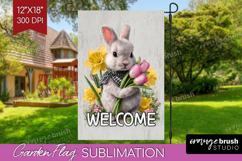 Farmhouse Garden Flag Sublimation - Country Welcome Sign PNG Product Image 1