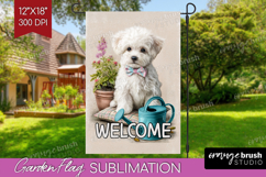 Farmhouse Garden Flag Sublimation - Country Welcome Sign PNG Product Image 1