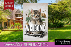 Farmhouse Garden Flag Sublimation - Country Welcome Sign PNG Product Image 1