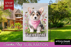 Farmhouse Garden Flag Sublimation - Country Welcome Sign PNG Product Image 1