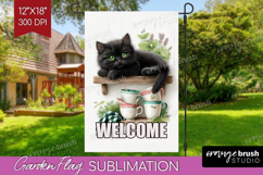 Farmhouse Garden Flag Sublimation - Country Welcome Sign PNG Product Image 1