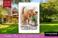 Farmhouse Garden Flag Sublimation - Country Welcome Sign PNG Product Image 1