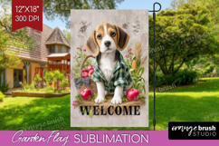 Farmhouse Garden Flag Sublimation - Country Welcome Sign PNG Product Image 1