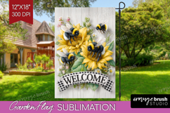 Farmhouse Garden Flag Sublimation - Country Welcome Sign PNG Product Image 1