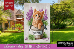 Farmhouse Garden Flag Sublimation - Country Welcome Sign PNG Product Image 1