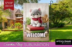 Farmhouse Garden Flag Sublimation - Country Welcome Sign PNG Product Image 1