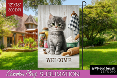 Farmhouse Garden Flag Sublimation - Country Welcome Sign PNG Product Image 1