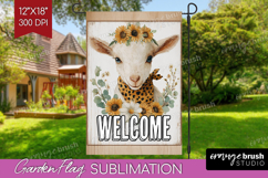 Farmhouse Garden Flag Sublimation - Country Welcome Sign PNG Product Image 1