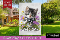 Farmhouse Garden Flag Sublimation - Country Welcome Sign PNG Product Image 1