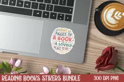 Between the pages of a book is a lovely place to be Sticker Product Image 2