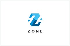 Cube Letter Z logo design vector template Product Image 1