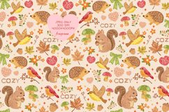 Autumn Embroidery Pattern Bundle, Fall Seamless Papers Product Image 1
