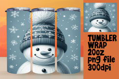 PLAYFUL 20oz Tumbler Design for Customization , Snowman Product Image 1