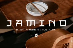 Jamino - Modern Minimal Japanese Font - Clean Display Font Product Image 1