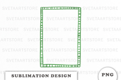 Green Christmas Frame png Product Image 1