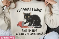 I do what i want PNG Funny Cat Lover Sublimati Product Image 2