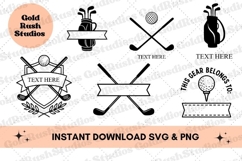 Golf Monogram SVG Bundle - golf pngs for monogram Product Image 1