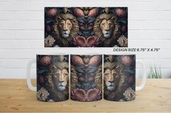3D Lion Floral | Mug sublimation design Product Image 6
