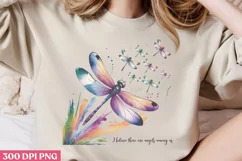 I believe there are angels PNG, Dragonfly Sublimation PNG Product Image 2