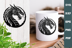 Dragon Design, Cutting board, Laser cut, Cricut svg Product Image 2