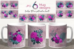 Vintage Flower Mug design | Sublimation design bundle, JPG Product Image 1