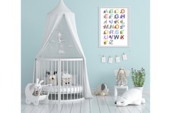 Kids Alphabet. Watercolor animals alphabet ready for print. Product Image 2