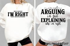 Sarcastic Quotes Front &amp; Back SVG Bundle, Front &amp; Back SVG Product Image 2