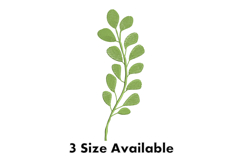Leaf Stem Embroidery Design Nature-Inspired Pattern Product Image 1