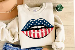 USA Lips Svg Design | Svg Cut Files | Shirt Svg Product Image 2