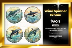 Whale Wind Spinner Sublimation - 04 Variations Product Image 1