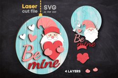 Gnome Valentines Day SVG laser cut files for Glowforge Product Image 1