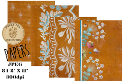 Flowers, Mixed Media, Papers, Junk Journal Product Image 1