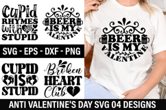 Anti Valentine's Day SVG Design - Cupid rhymes with stupid Product Image 1
