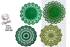 Doilies, Ephemera, PNG, Junk Journal, Vintage, clipart Product Image 1