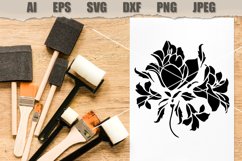 Stencil Flower SVG Product Image 2