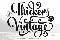 Thicker Vintage - Family Font In 61 Styles Product Image 1
