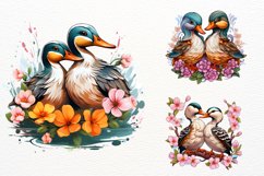 Valentines Day Mandarin Duck Couple Product Image 2