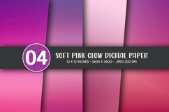Soft Pink Glow Digital Paper Product Image 1