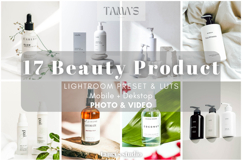 17 Beauty Product Preset Lightroom and LUTs Video Filter Product Image 1