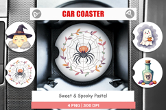 Car Coaster Sweet Spooky Pastels Product Image 1
