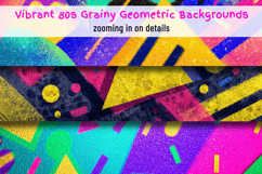 Vibrant 80s Geometric SprayPaint Backgrounds Pack Product Image 5