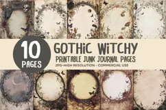 Mystical Gothic Junk Journal Pages Product Image 1